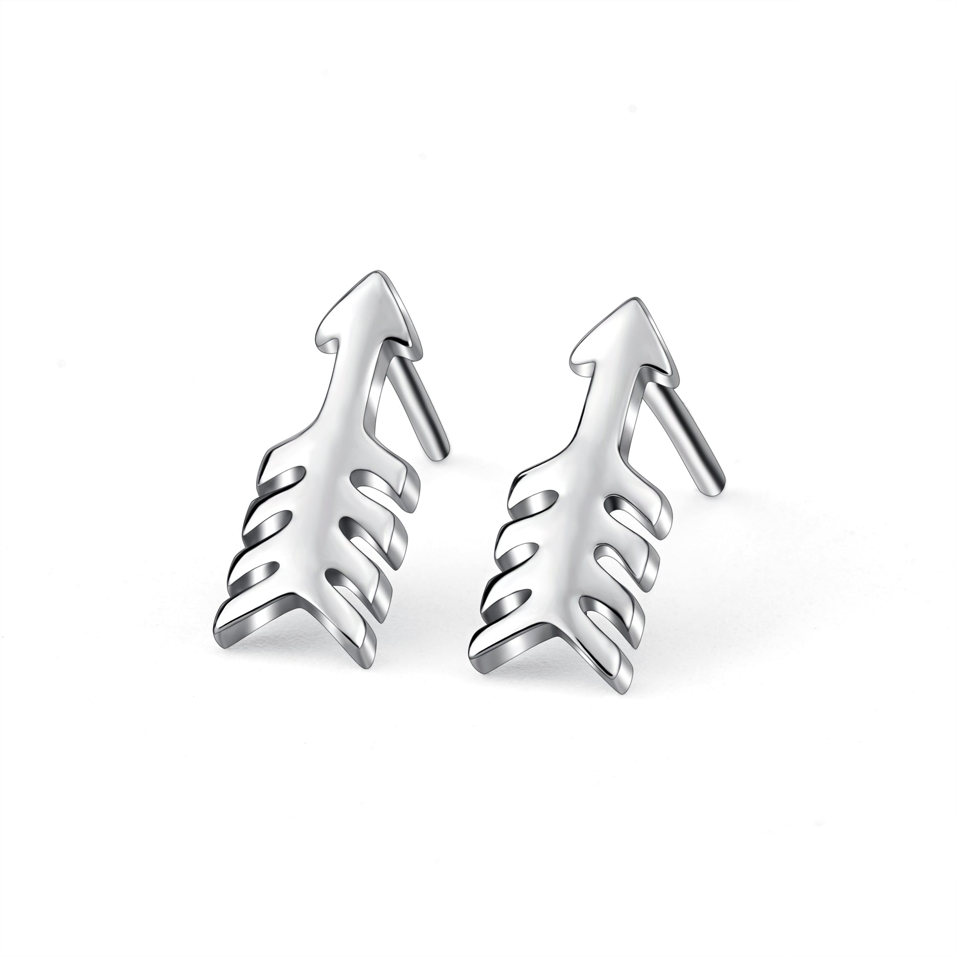 Anchor Earrings Design Latest Fashion Luxury Rhodium Plating Silver Jewelry