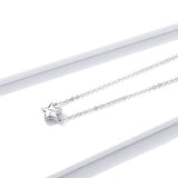 925 Sterling Silver Beautiful Star With Alphabet A Pendant Necklace Fashion Jewelry For Women