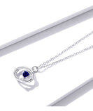 925 Sterling Silver Simple Beautiful Planet Pendant Necklace Fashion Jewelry For Women