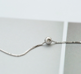 Small Silver Bean Neckband S925 Sterling Silver Necklace Fashion For Women