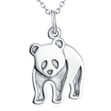 Cute Animal Panda Necklace Customed 925 Sterling Silver Jewelry For Woman And Man