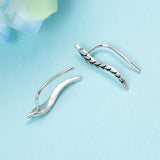 New arrival 925 sterling silver earrings authentic high quality luxury Leaves stud diy fashion jewelry making for women gift