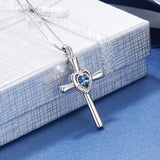 Crystal Cross Necklace Cool Girl Summer Traveling Jewelry Necklace