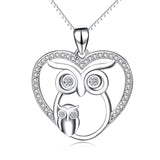Owl Zirconia Necklace Cubic Silver Wholesale Handmade Necklace