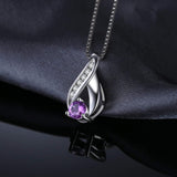 S925 Sterling Silver Creative Micro-Inlaid Link Clavicle Chain Pendant Necklace Female Jewelry Cross-Border Exclusive