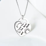I Love You To The Moon And Back Necklace Wholesale 925 Sterling Silver Jewelry For Lovers Gifts