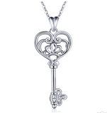 Happiness Key Pendant Necklace 