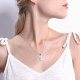 S925 Sterling Silver Creative Symbol Money Full Diamond Pendant Necklace Female Jewelry Cross-Border Exclusive