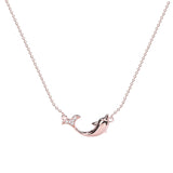 925 Sterling Silver Necklace Nautical Cute Dolphin Necklace Female Whale Factory Direct Sales _ Alibaba