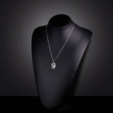 Cubic Zircoina 925 Sterling Silver Dolphin Shape Necklace Wholesale