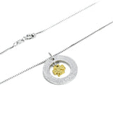 "Love You Forever" Clover Necklace Forever Friend 925 Sterling Silver Pendant Necklace