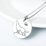 Animal Wolf Necklace Wholesale 925 Sterling Silver Gifts For Woman And Man