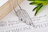 Platinum Plating A Wing Of The Angel Necklace Shining Jewelry 925 Sterling Silver