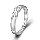 Wave Silver Adjustable Rings Silver Man Brother Gift Birthday Jewelry