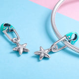 S925 Sterling Silver Oxidized Epoxy Star Charms
