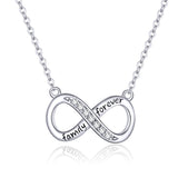 Love Infinity Lettering Necklace