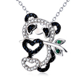 Panda Charm Pendant Necklace Jewellery Animal Silver Necklace