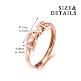18K Gold Fashion European And American Explosions Ring Love Hollow Couple Ring