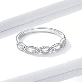925 Sterling Silver Ring Lace Macrame Pattern Finger Ring For Women Fine Jewelry