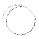 925 Sterling Silver Bracelet 2Mm Bead Bracelet Sweet And Delicate