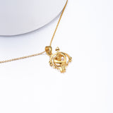 18K Gold Korean Version Of The Popular New Cupid Arrow Necklace Yellow Gold Plated