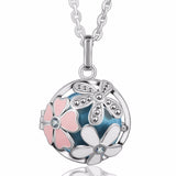 Pink Sphere Elegant Harmony Ball Pregnant Woman Pendant Sweater Bola Necklace