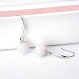 18K Gold Opal Earrings Temperament Small Fresh Ladies Jewelry