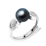 Freshwater 100%Natural Pearl Ring Hot Sale Fashion Women Silver