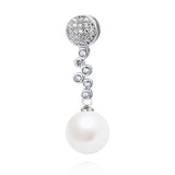 Unique Pearl Vertical Pendant Mounting Jewelry Colors Silver Jewelry