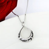 My sister my friends necklace sister birthday silver necklace