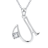 Friend Custom Factory Jewelry Letters to Choose Alphabet U Pendant Necklace