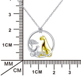 Loving Gold Plated Pendant Necklace Customed 925 Sterling Silver Jewelry For Gifts