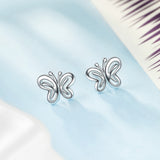 925 Sterling Silver Animal Shape Butterfly Earrings Designs