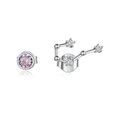 925 Sterling Silver Beautiful Constellation Cancer  Stud Earrings Precious Jewelry For Women