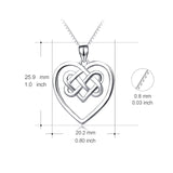 China Factory necklace wholesale small sterling wire love heart pendant necklace