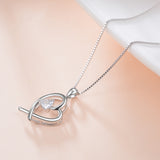 Wedding Anniversary Preferred Gift Husband Gives Wife Zirconia Necklace