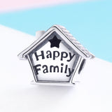 S925 Sterling Silver Oxidized  Happy Home Charms
