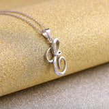 925 Sterling Silver Fashion Jewelry Woman Accessories Pendant Letter E