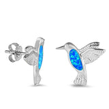 Opal Hummingbird Stud Earrings	