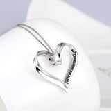 Heart Shaped Necklace Factory 925 Sterling Silver Jewelry For Lovers Gifts