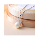 Japanese And Korean Version S925 Fashion Creative Pearl Clavicle Chain Pendant Necklace Female Jewelry
