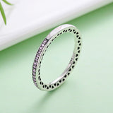 S925 Sterling Silver Patchwork Romantic Ring Oxidized Dripping Zircon Ring