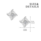 Wholesale Factory Fashion lovely Celtic Knot Stud Silver Earring