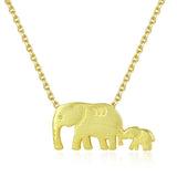 cute elephant small animal pendant S925 sterling silver necklace original design female jewelry
