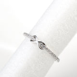 silver infinity wedding band ring wholesale rhodium plating