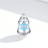 925 Sterling Silver Cute Milk Bottle Charm For Bracelet  Fashion Jewelry For Holiday