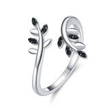 925 Sterling Silver Tree Branch Finger Rings for Girlfriend Wedding Statement Jewelry