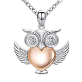 cute owl pendant chain necklace