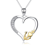 New Products Tiny Simple Single Heart Necklace Fashion Gift Jewelry