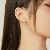 925 Sterling Silver Dangle Earrings for Women Dancing Ballet Girl Ear Drops Female Jewelry Gifts